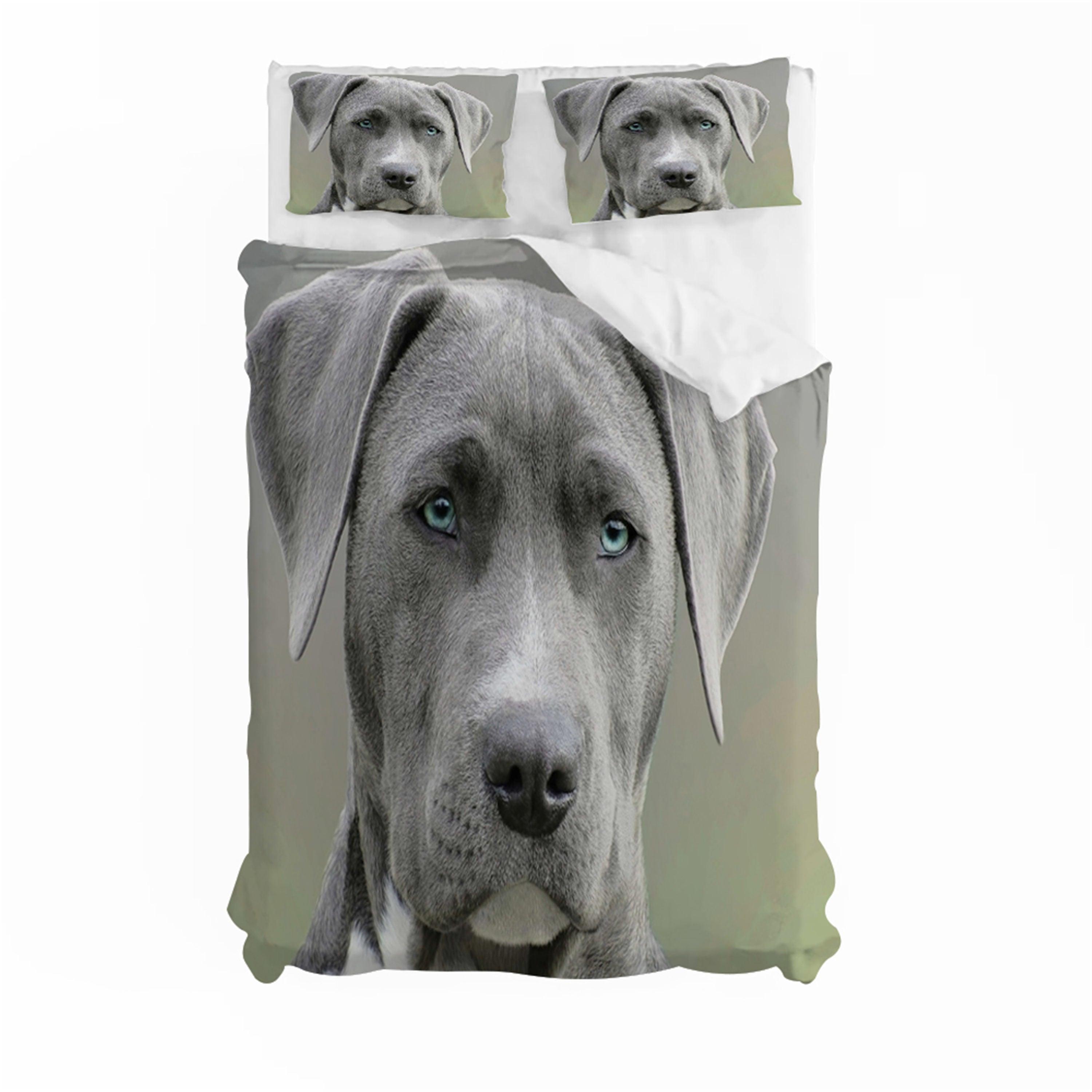 3D Animal Dog Quilt Cover Set Bedding Set Duvet Cover Pillowcases 140- Jess Art Decoration