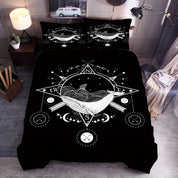 3D Black Planet Moon Quilt Cover Set Bedding Set Duvet Cover Pillowcases SF113- Jess Art Decoration