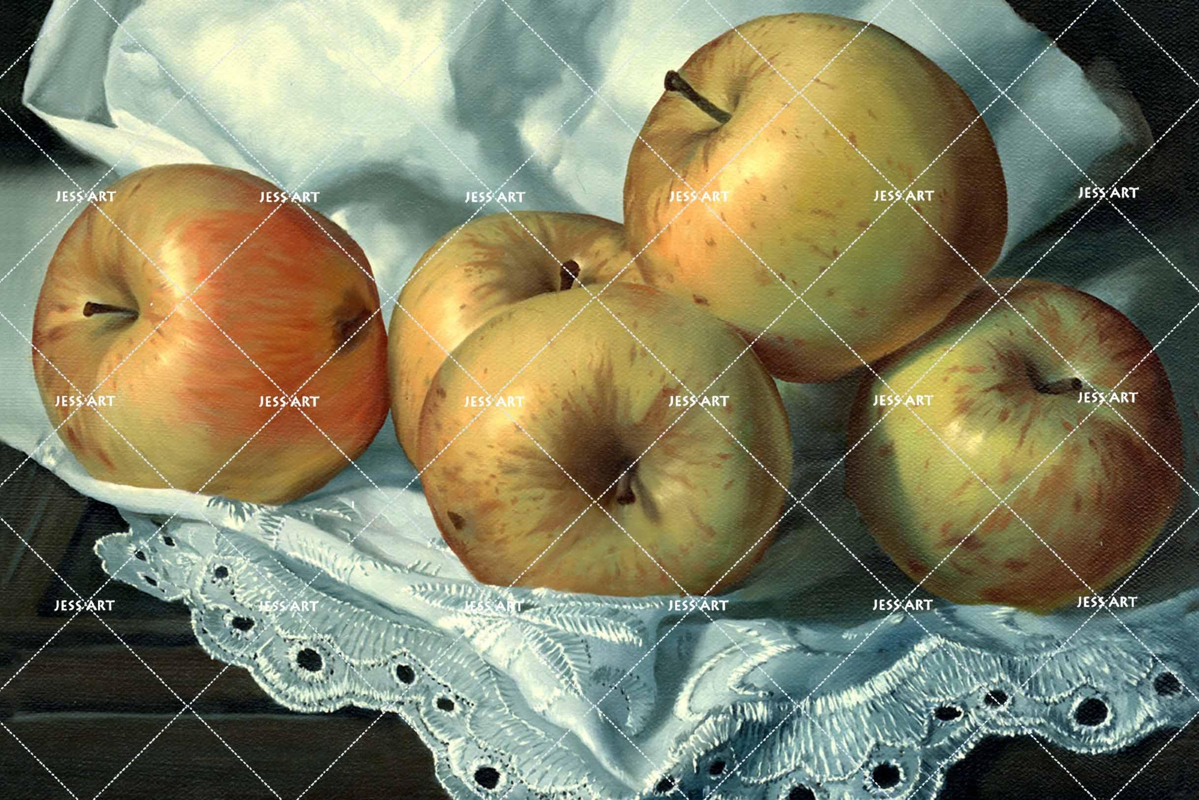 3D Apples Oil Painting Wall Mural Wallpaper 55- Jess Art Decoration