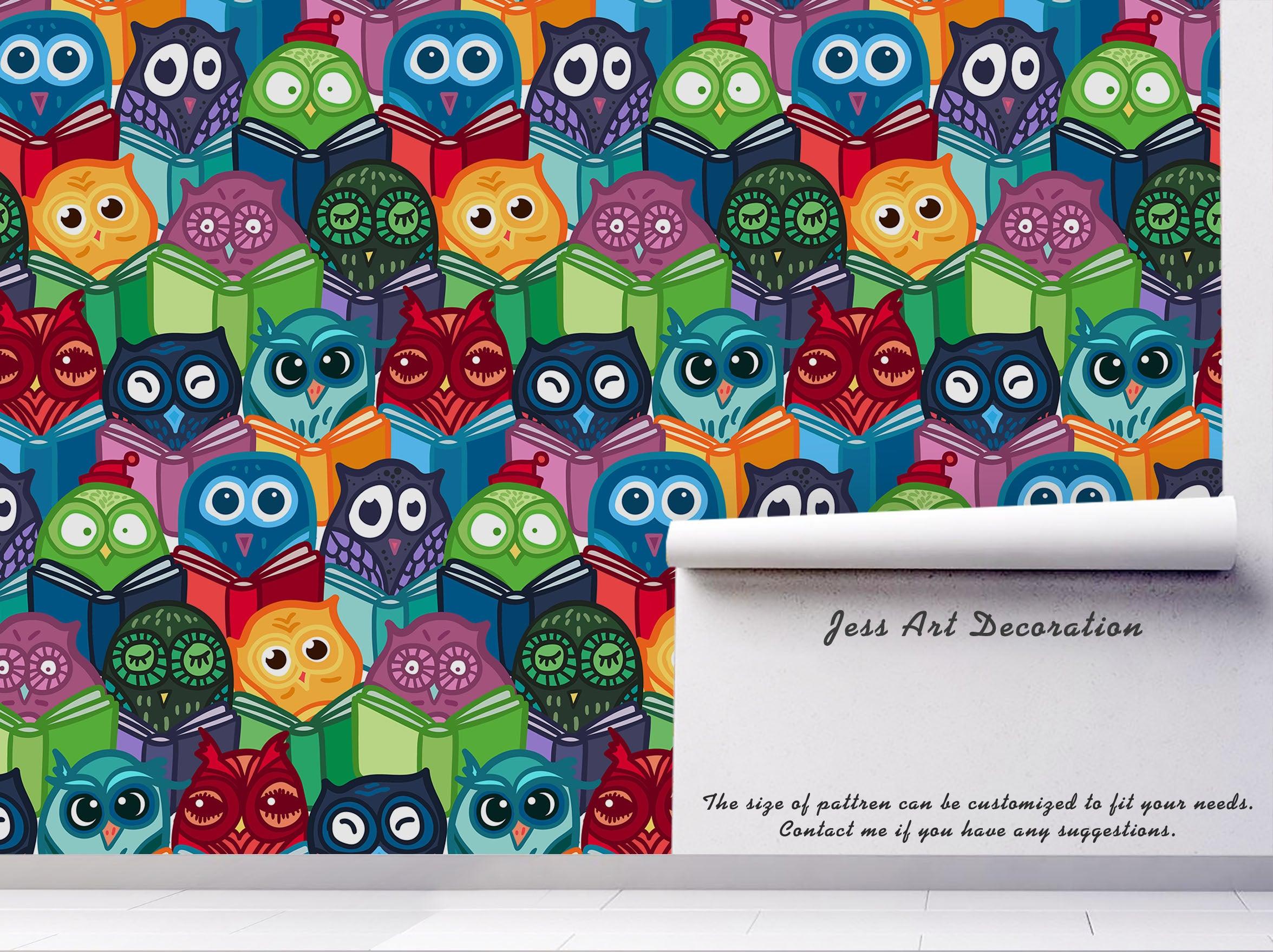 3D Abstract Cartoon Forest Animals Wall Mural Wallpaper 12- Jess Art Decoration