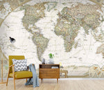 3D world map wall mural  Wallpaper 13- Jess Art Decoration