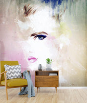 3D colorful abstract figure head wall mural wallpaper 38- Jess Art Decoration