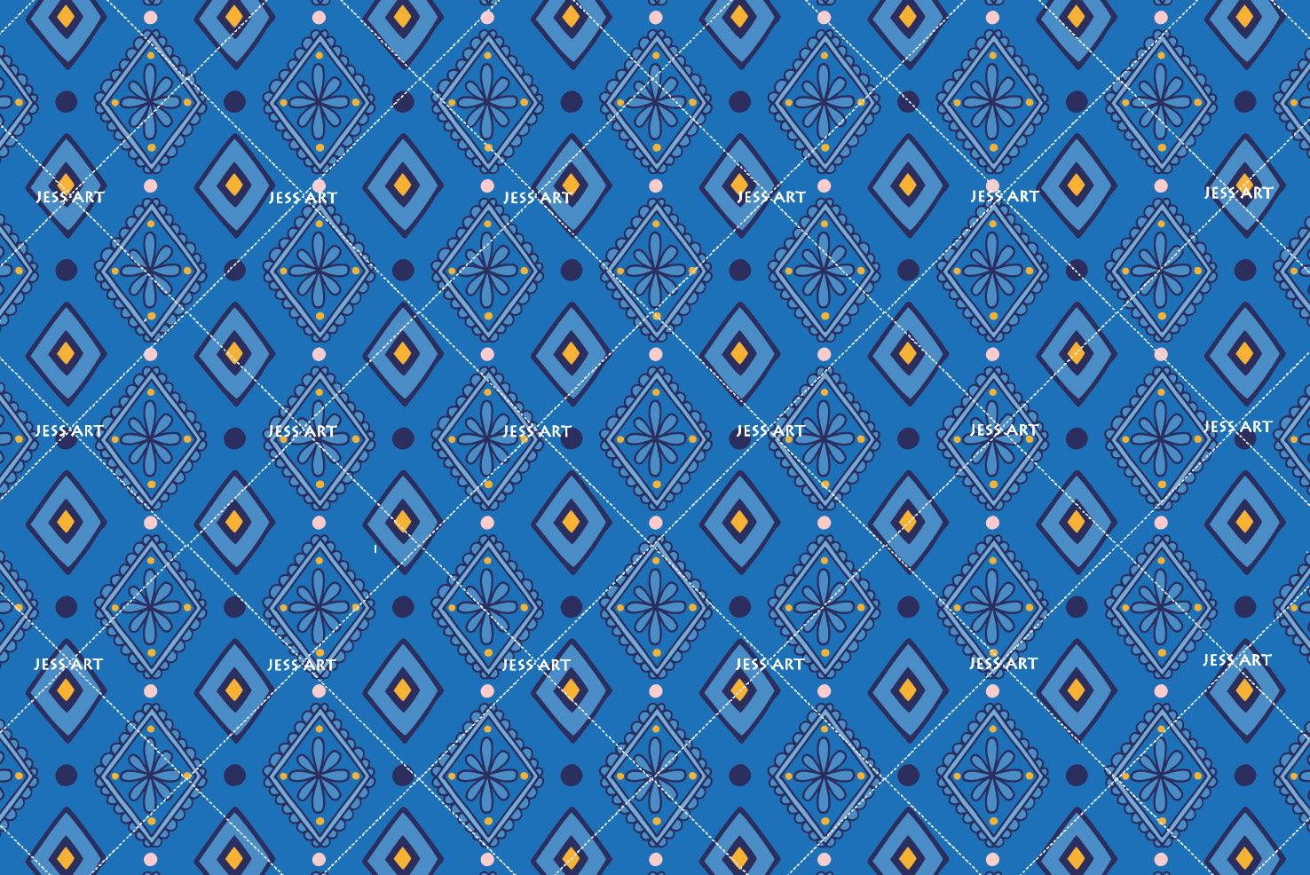 3D Blue Floral Pattern Wall Mural Wallpaper 163- Jess Art Decoration
