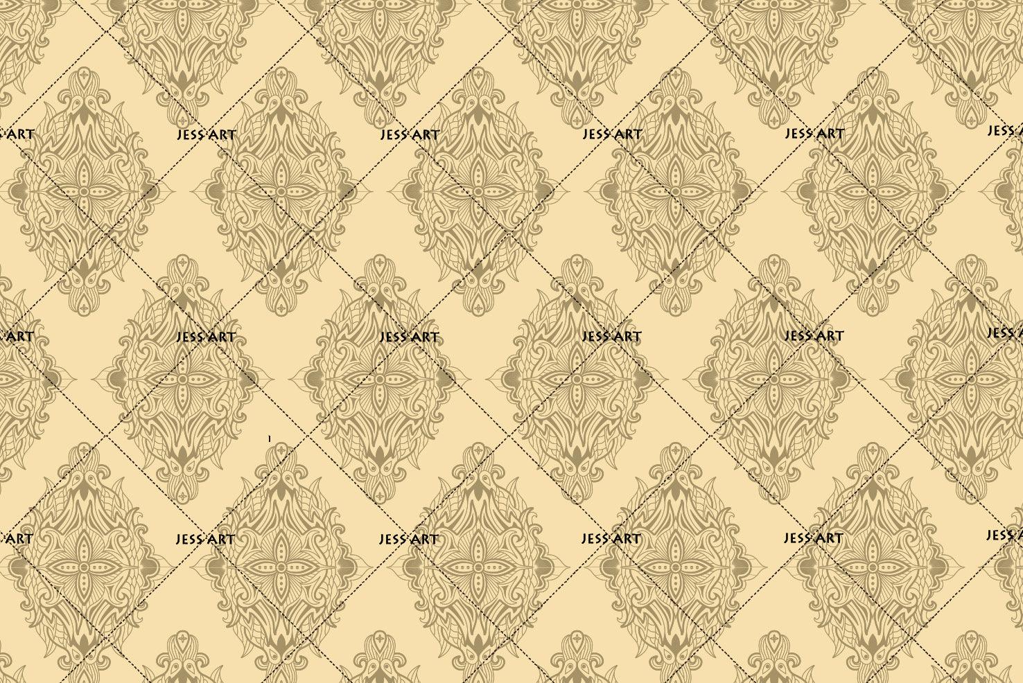 3D Yellow Pattern Wall Mural Wallpaper 165- Jess Art Decoration