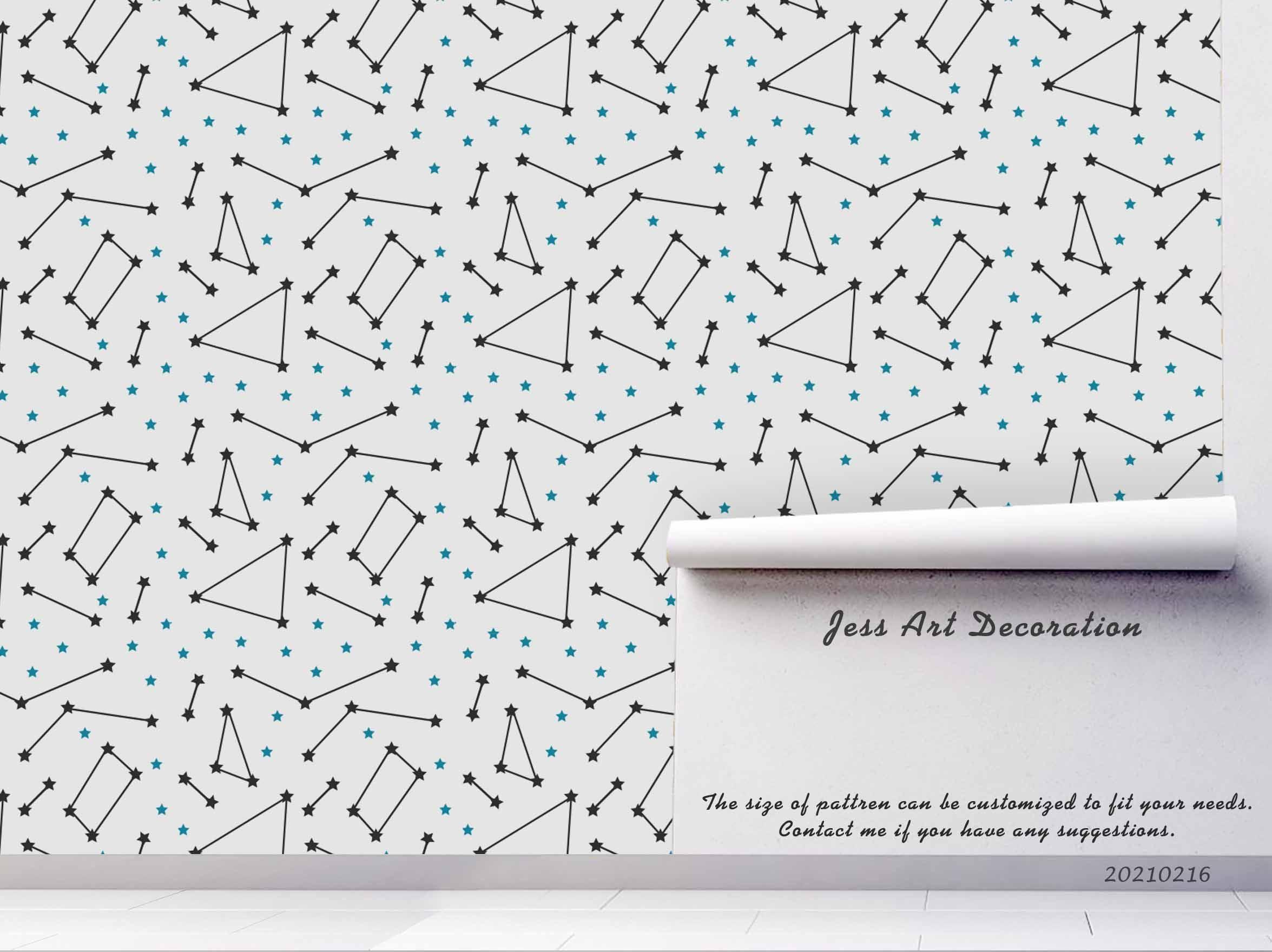 3D Hand Drawn Space Constellation Wall Mural Wallpaper LQH 386- Jess Art Decoration