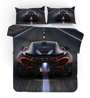 3D Super Car Quilt Cover Set Bedding Set Pillowcases 74- Jess Art Decoration