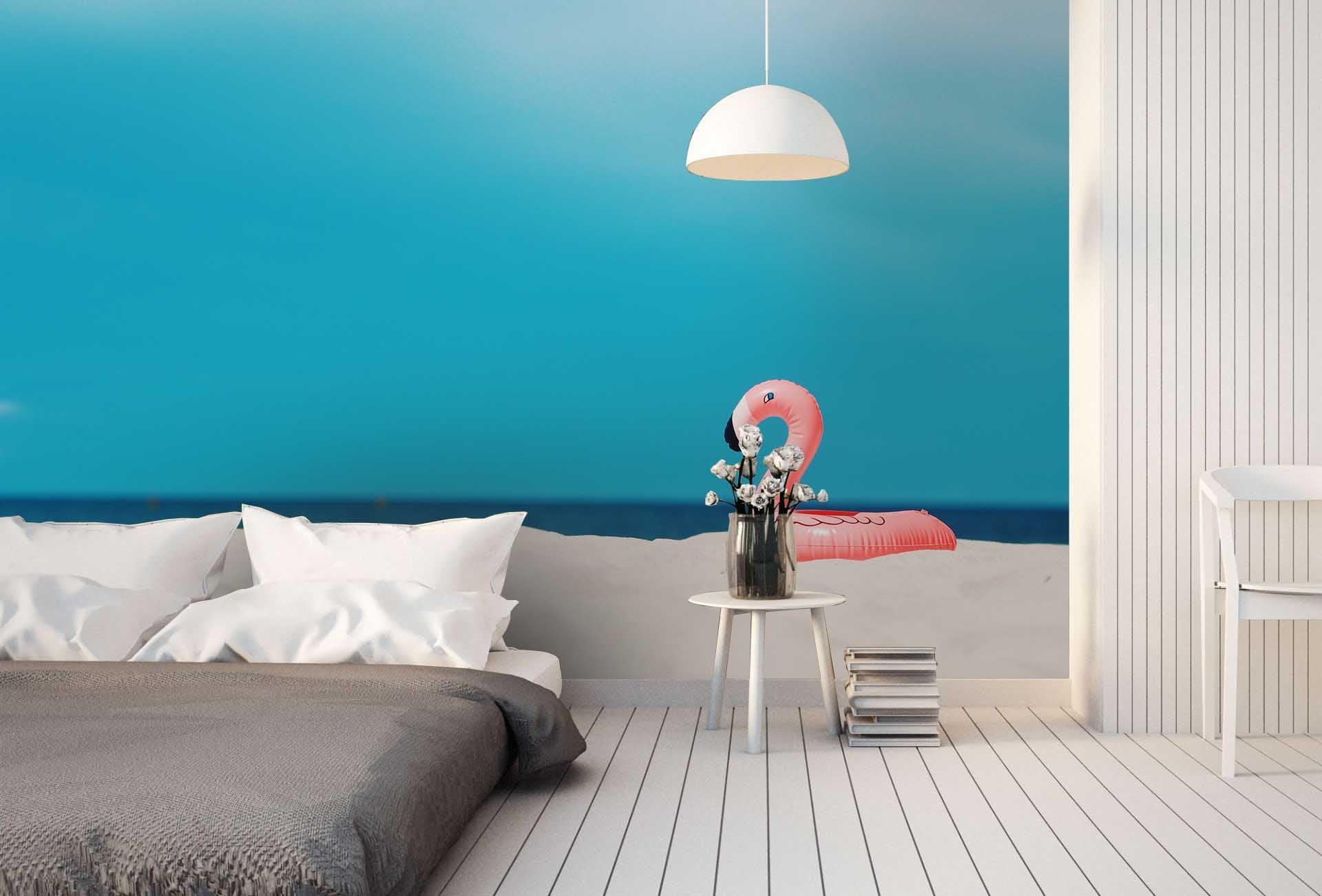 3D Blue Sky Beach Wall Mural Wallpaper 72- Jess Art Decoration