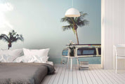 3D Tropical Plant Beach Yacht Wall Mural Wallpaper  20- Jess Art Decoration