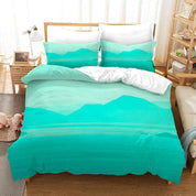 3D Light Green Landscape Quilt Cover Set Bedding Set Pillowcases 254- Jess Art Decoration