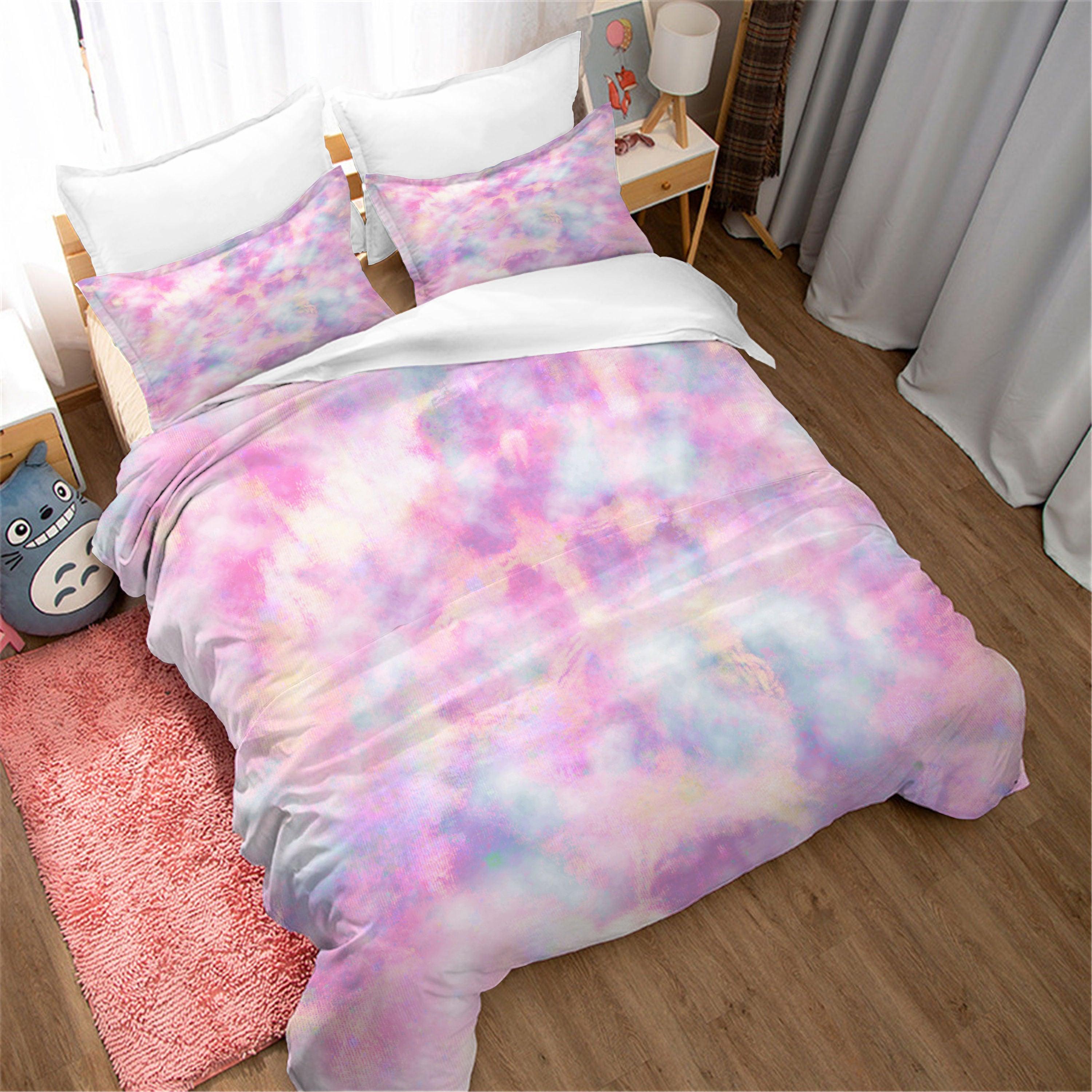 3D Color Tie Dye Quilt Cover Set Bedding Set Duvet Cover Pillowcases 109- Jess Art Decoration