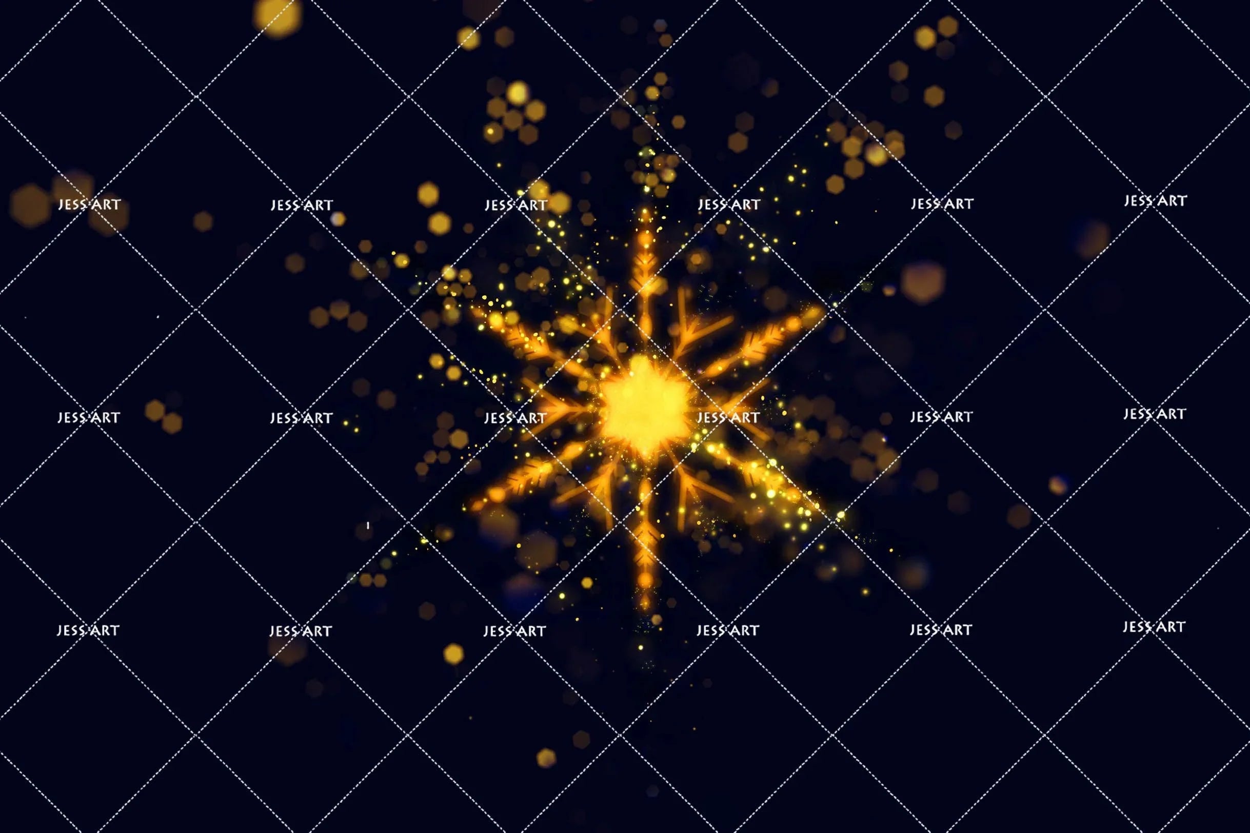 3D Abstract Black Golden Snow Flowers Wall Mural Wallpaper ZY D83- Jess Art Decoration