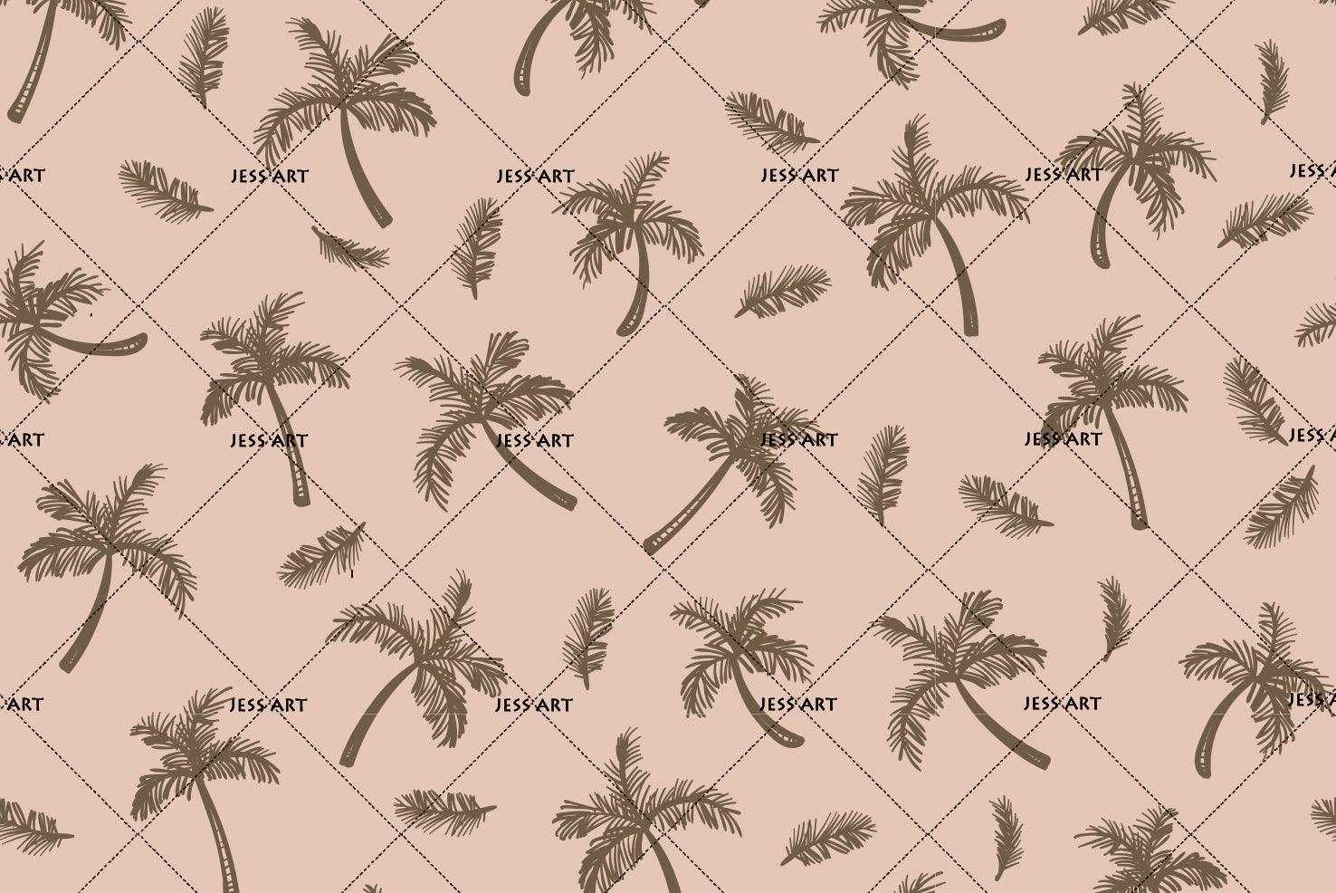 3D Brown Coconut Tree Wall Mural Wallpaper 183- Jess Art Decoration