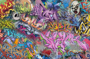 3D Colourful Graffiti Art Monster Wall Mural Wallpaper ZY D37- Jess Art Decoration