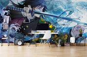 3D Cartoon Boy Sword Art Mural Wallpaper WJ 1349- Jess Art Decoration