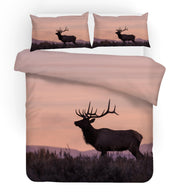 3D Animal Elk Quilt Cover Set Bedding Set Duvet Cover Pillowcases 94- Jess Art Decoration