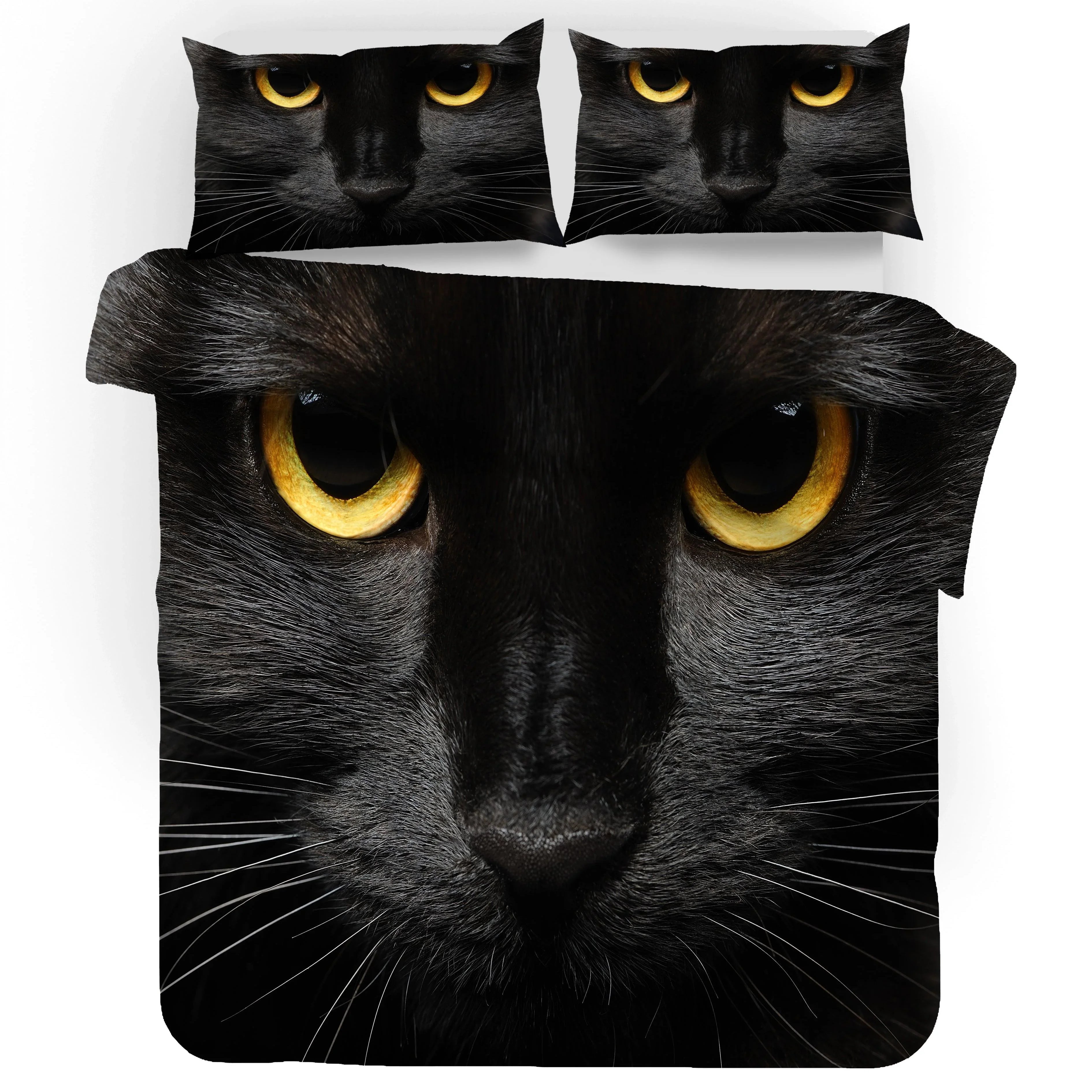 3D Cat Kitty Quilt Cover Set Bedding Set Pillowcases 34- Jess Art Decoration