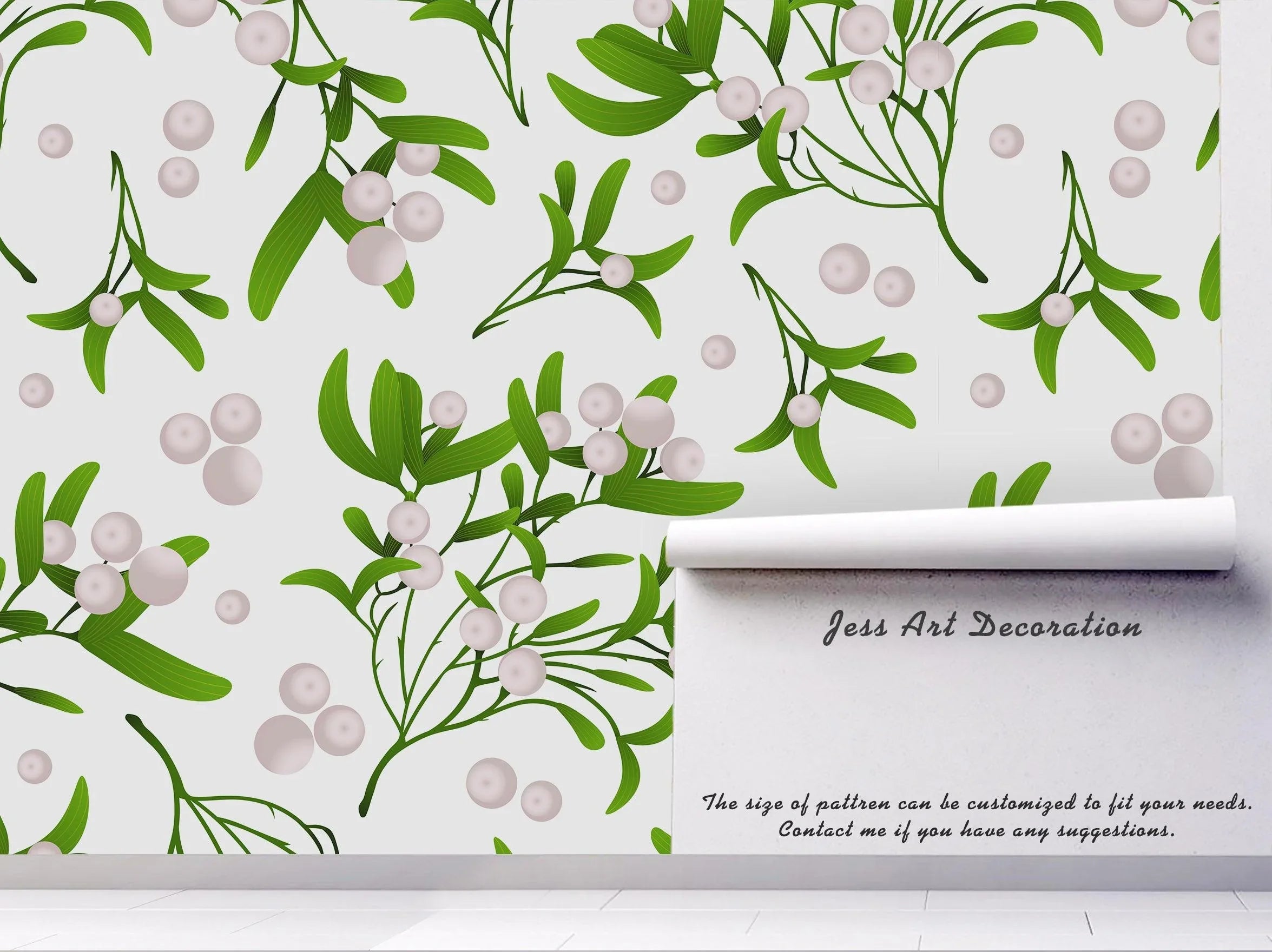 3D Fresh Green Leaves Flowers Wall Mural Wallpaper 1- Jess Art Decoration