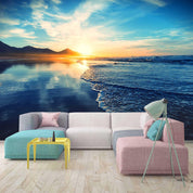3D blue sky sea sunshine wall mural wallpaper 111- Jess Art Decoration