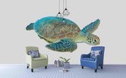 3D Turtle Wall Mural Wallpaper 19- Jess Art Decoration
