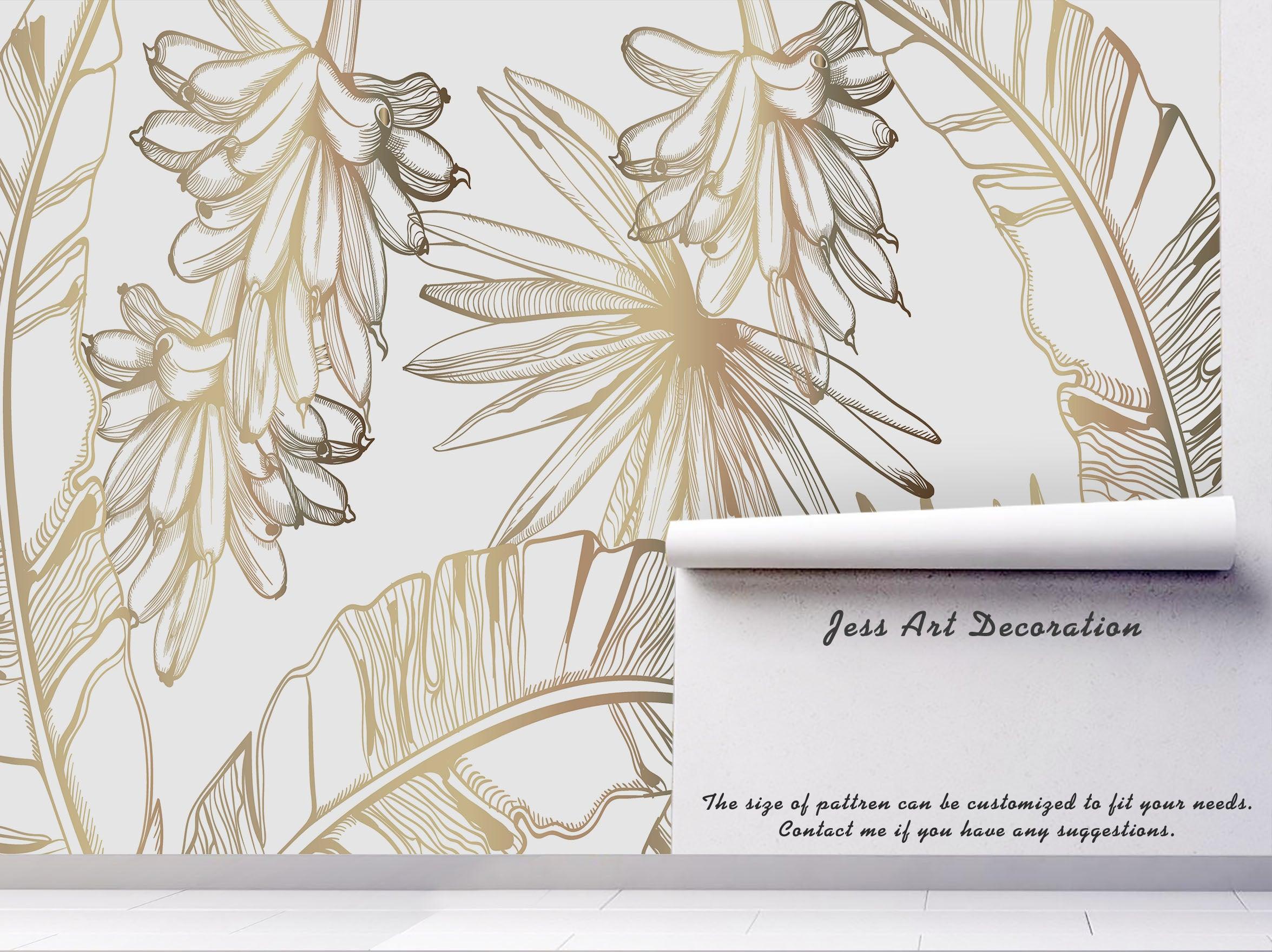 3D Banana Leaf Wall Mural Wallpaper 23- Jess Art Decoration