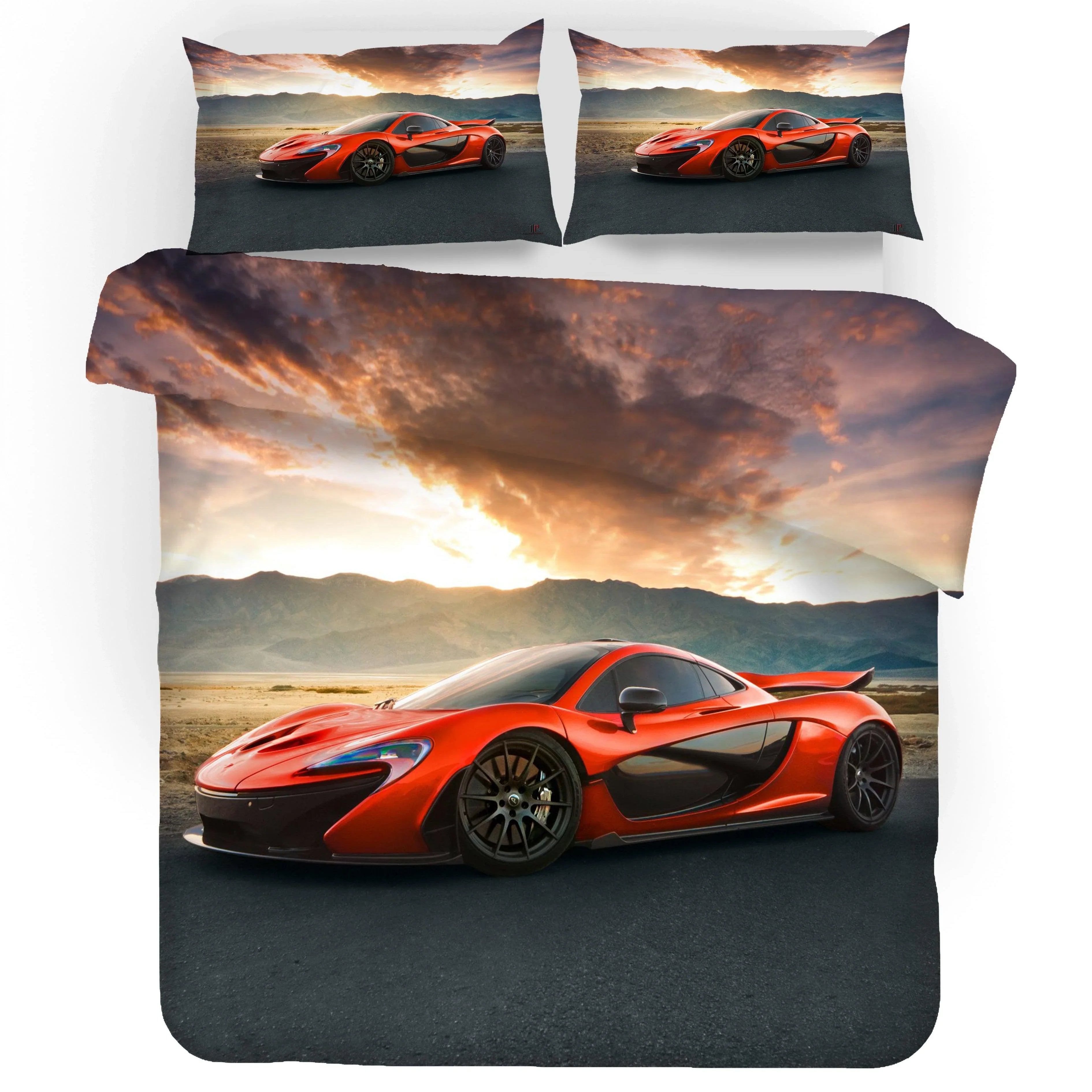 3D Super Car Quilt Cover Set Bedding Set Pillowcases 76- Jess Art Decoration
