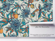 3D Hand Painted Green Flowers Wall Mural Wallpaper 50- Jess Art Decoration