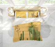 3D Cactus Yellow Quilt Cover Set Bedding Set Pillowcases 28- Jess Art Decoration