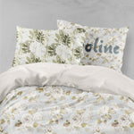 3D White Rose Quilt Cover Set Bedding Set Pillowcases 71- Jess Art Decoration