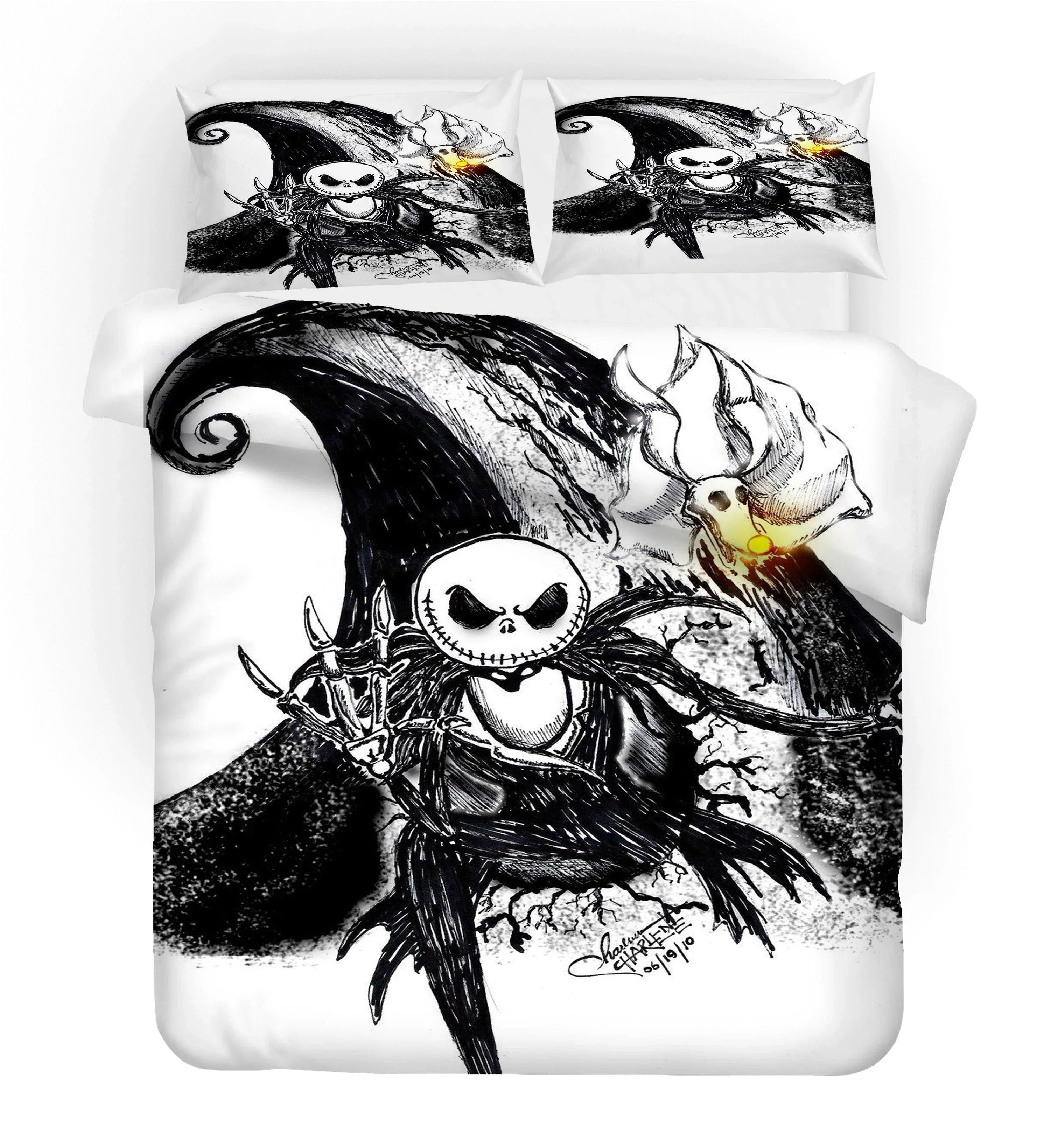 3D Christmas Ghosts Quilt Cover Set Bedding Set Duvet Cover Pillowcases WJ 1790- Jess Art Decoration