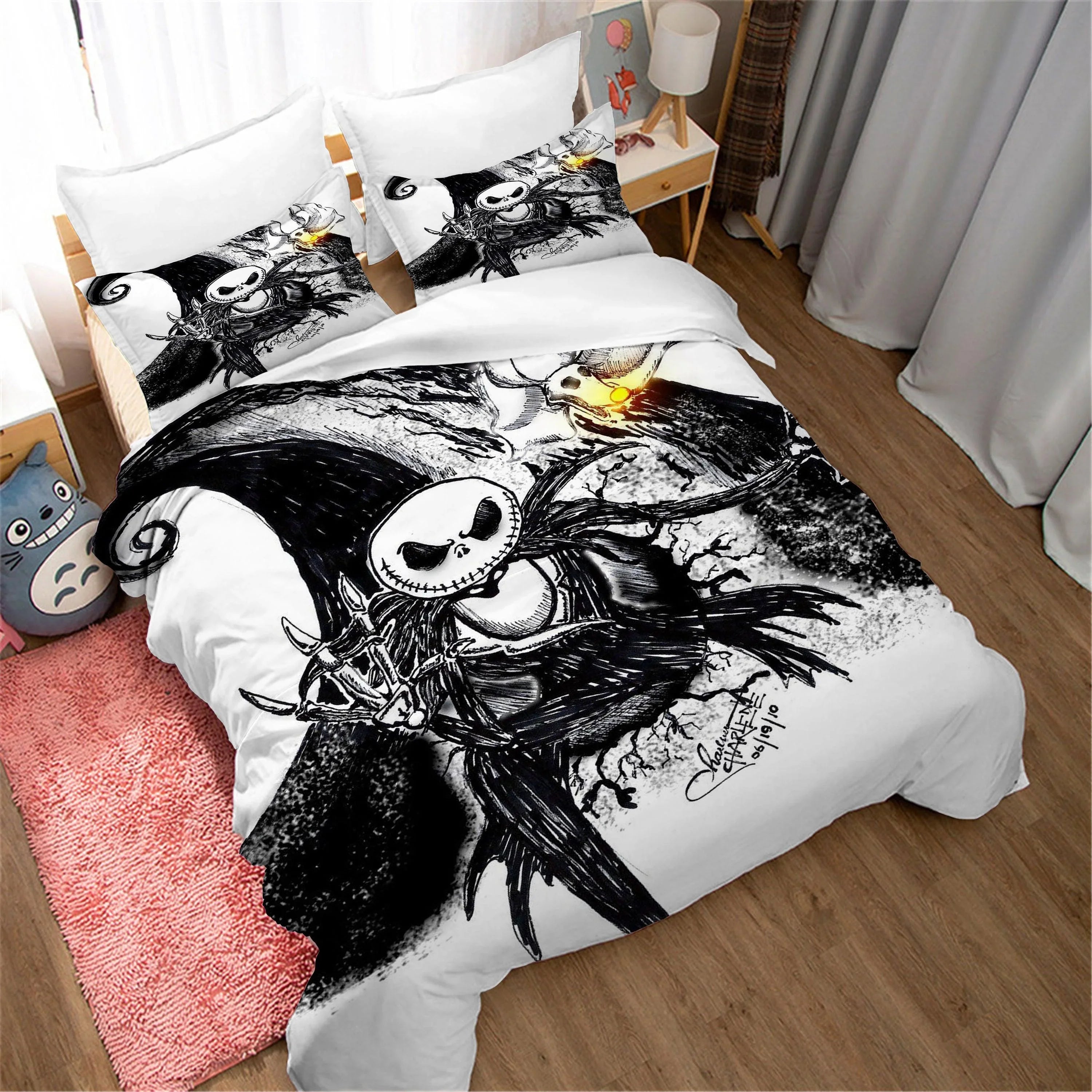 3D Christmas Ghosts Quilt Cover Set Bedding Set Duvet Cover Pillowcases WJ 1790- Jess Art Decoration