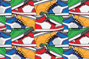 3D Color Skateboard Shoes Wall Mural Wallpaper 21- Jess Art Decoration