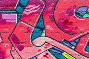 3D Red Graffiti Wall Mural Wallpaper SF54- Jess Art Decoration