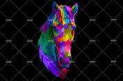 3D Abstract Colorful Horse Wall Mural Wallpaper 24 LQH- Jess Art Decoration