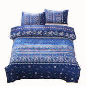 3D Blue Paisley Floral Quilt Cover Set Bedding Set Duvet Cover Pillowcases 512- Jess Art Decoration