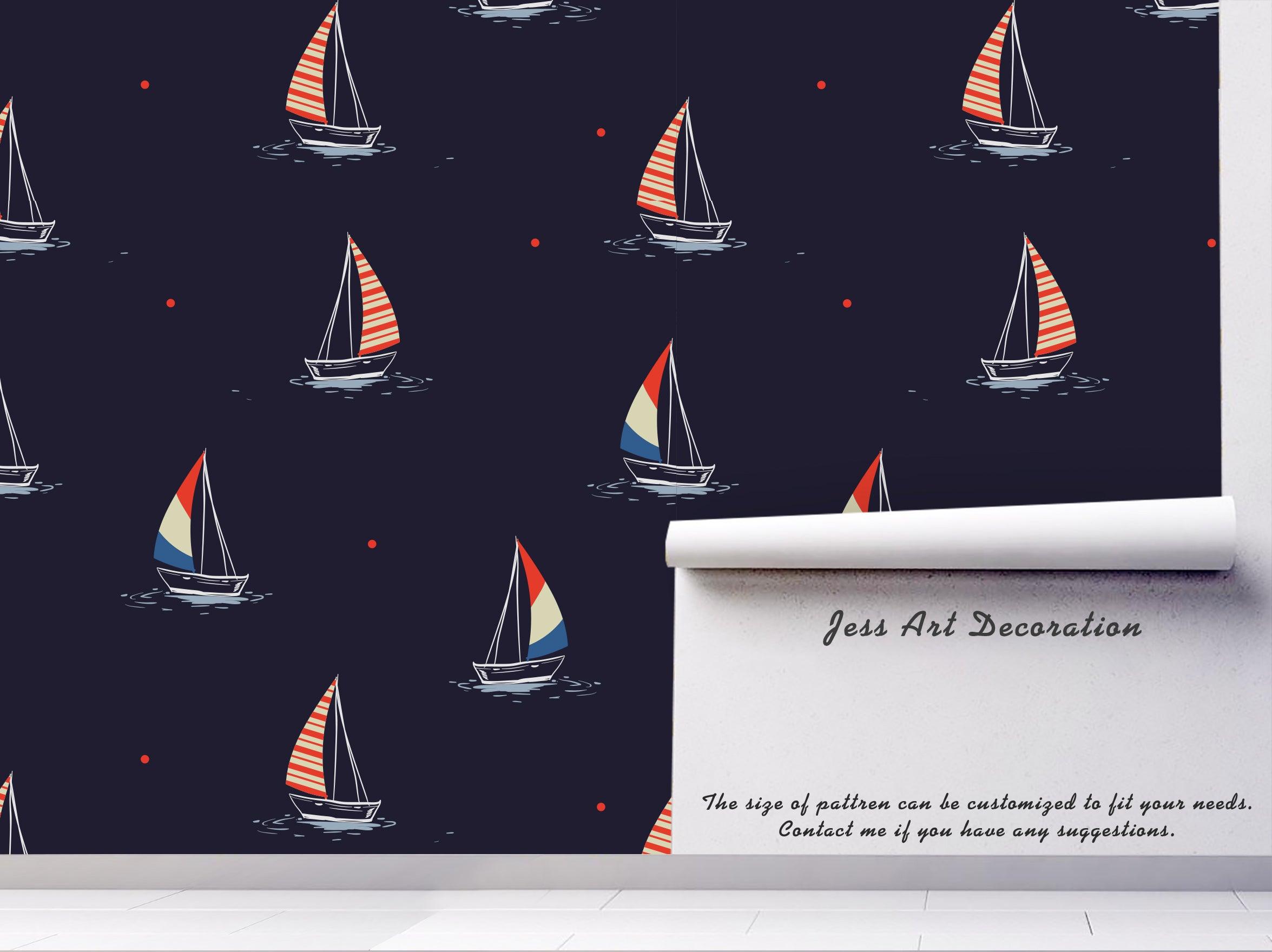 3D Sailboat Wall Mural Wallpaper 55- Jess Art Decoration