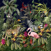 3D Tropical Jungle Animal Wallpaper LQH 159- Jess Art Decoration