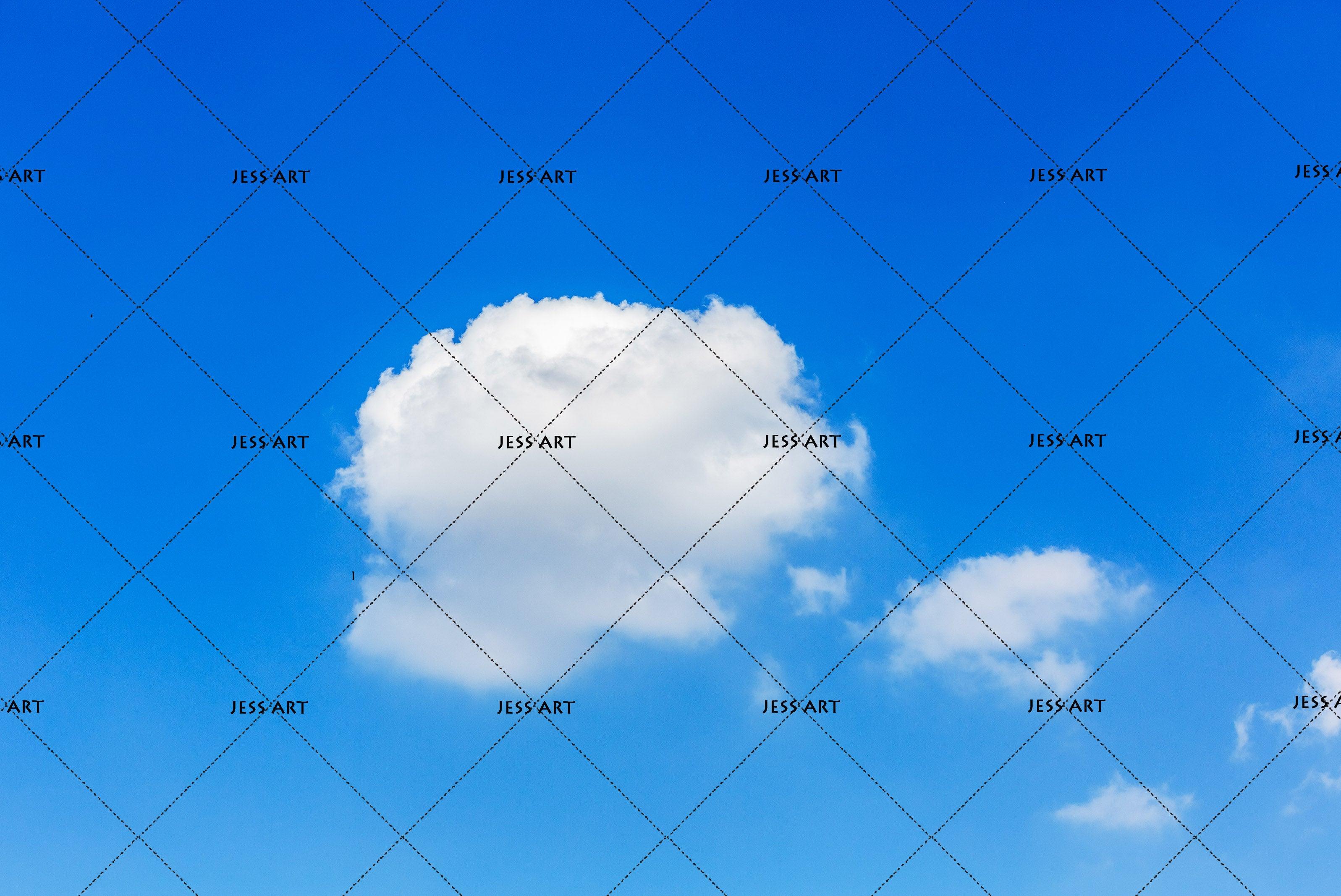 3D Blue Sky White Cloud Wall Mural Wallpaper 107- Jess Art Decoration