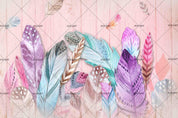 3D Colorful Feathers Wall Mural Wallpaper 55- Jess Art Decoration
