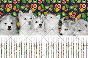 3D Dogs Fruits Wall Mural Wallpaper SF146- Jess Art Decoration