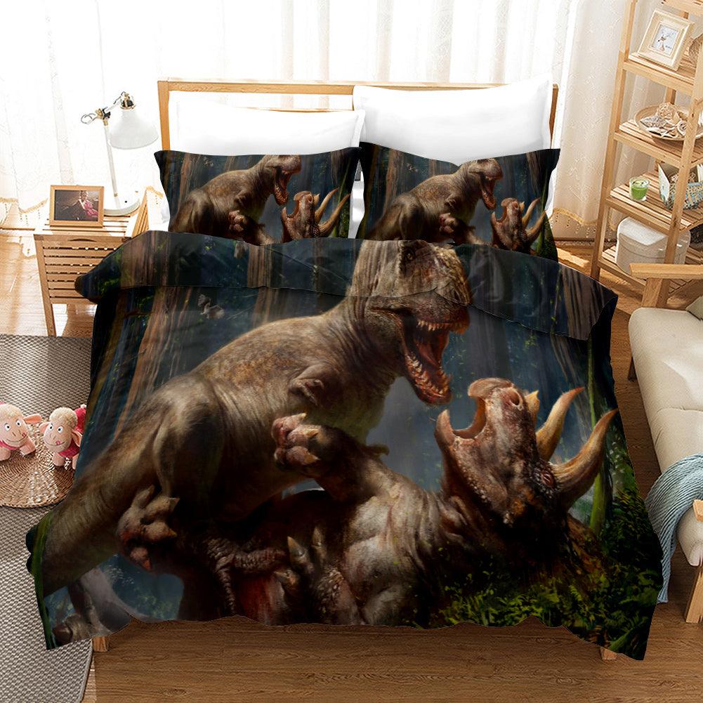 3D Tyrannosaurus Quilt Cover Set Bedding Set Pillowcases 53- Jess Art Decoration