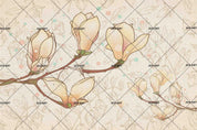 3D Retro Magnolia Floral Wall Mural Wallpaper 84- Jess Art Decoration