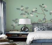 3D Retro Chinese Style Floral Wall Murals 222- Jess Art Decoration