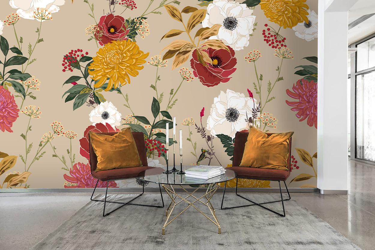 3D Floral Wall Mural Wallpaper 54- Jess Art Decoration