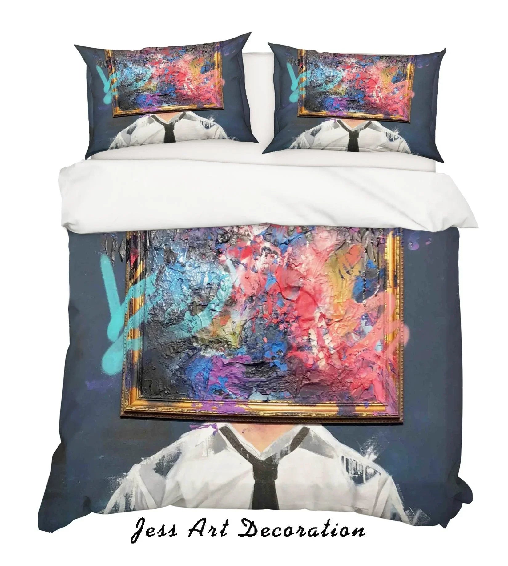 3D Sage Barnes A Self Portrait Colorized Quilt Cover Set Bedding Set Duvet Cover Pillowcases  ZY D113- Jess Art Decoration
