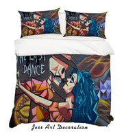 3D Skull Dance Beauty Graffiti Quilt Cover Set Bedding Set Pillowcases 23- Jess Art Decoration
