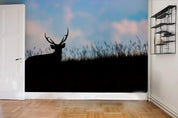3D Elk Grass Sky Wall Mural Wallpaper 43- Jess Art Decoration