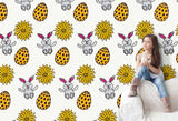 3D Cartoon Animal Fruit Pattern Wall Mural Wallpaper 76- Jess Art Decoration