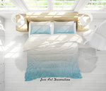 3D White Beach Sea Quilt Cover Set Bedding Set Pillowcases 31- Jess Art Decoration
