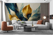 3D Vintage Gold Leaf Wall Mural Wallpaper GD 1829- Jess Art Decoration