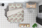 3D Hand Drawn Floral Leaves Quilt Cover Set Bedding Set Duvet Cover Pillowcases 21- Jess Art Decoration